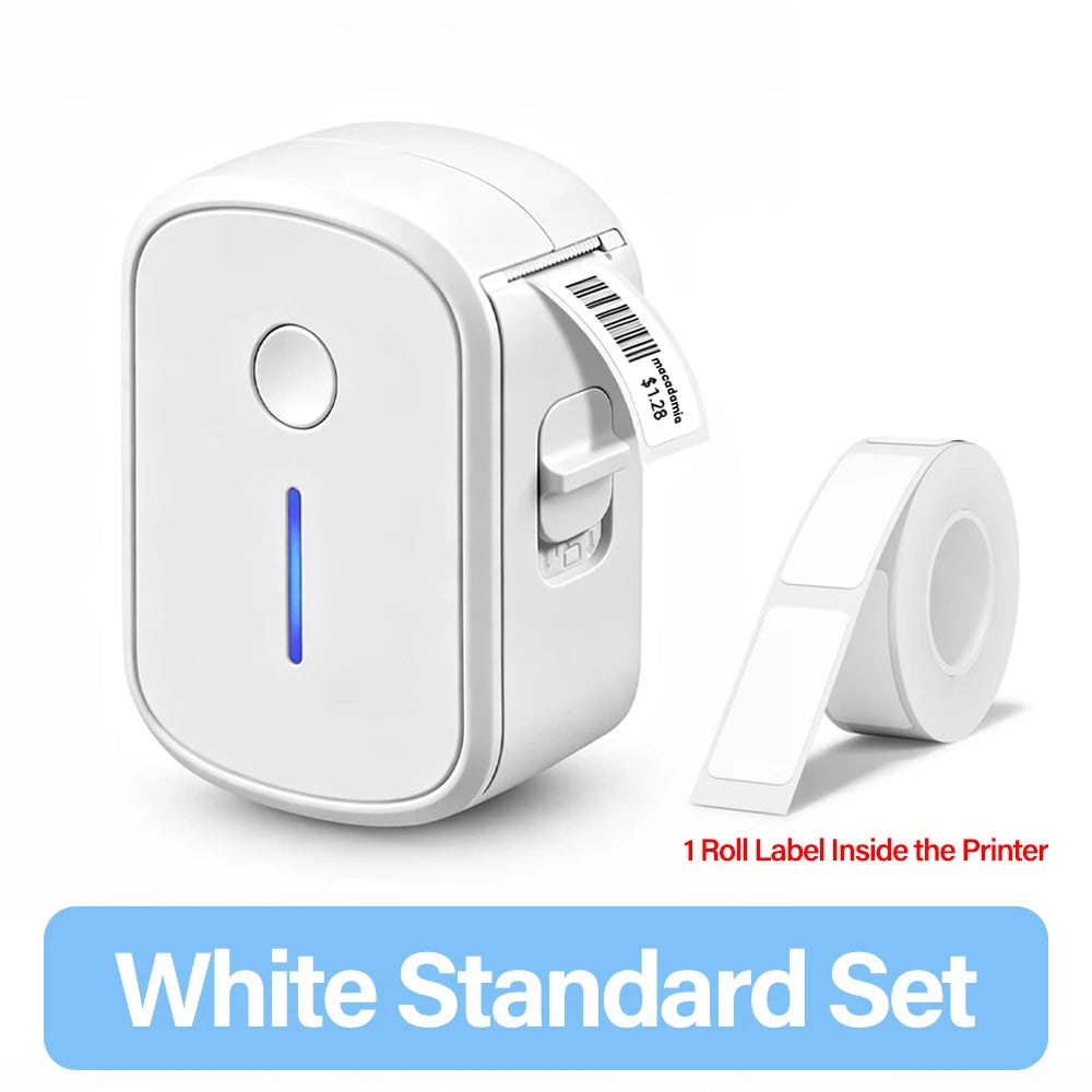 Mini Portable Label Printer Bluetooth Inkless Self-adhesive Thermal Label Printer For Home Office Adhesive Sticker Mini Labeller