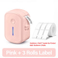 Mini Portable Label Printer Bluetooth Inkless Self-adhesive Thermal Label Printer For Home Office Adhesive Sticker Mini Labeller