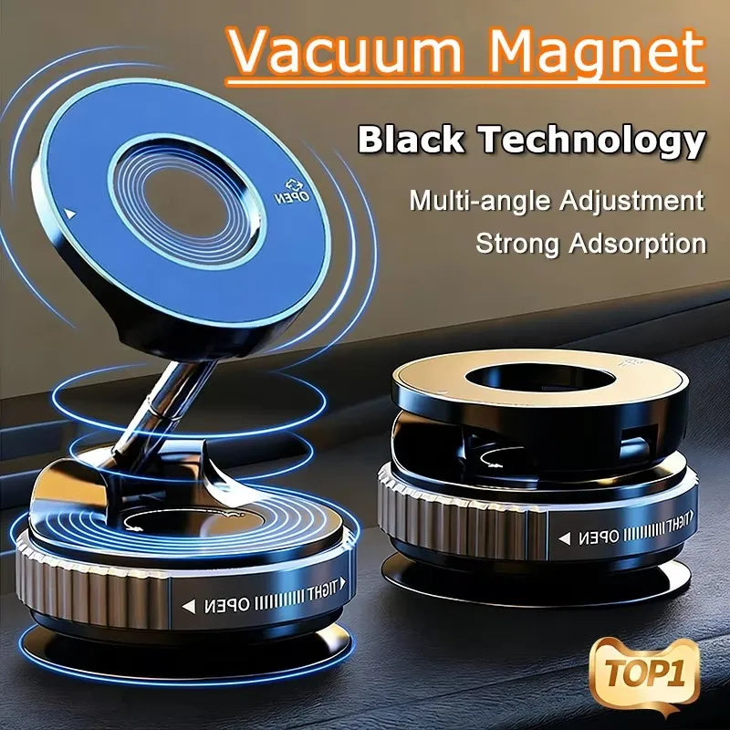 Magnetic Car Phone Holder 360 Degree Rotation Vacuum Adsorption Strong Suction Holder for Mobile PhoneCar Bracket Universal 2026