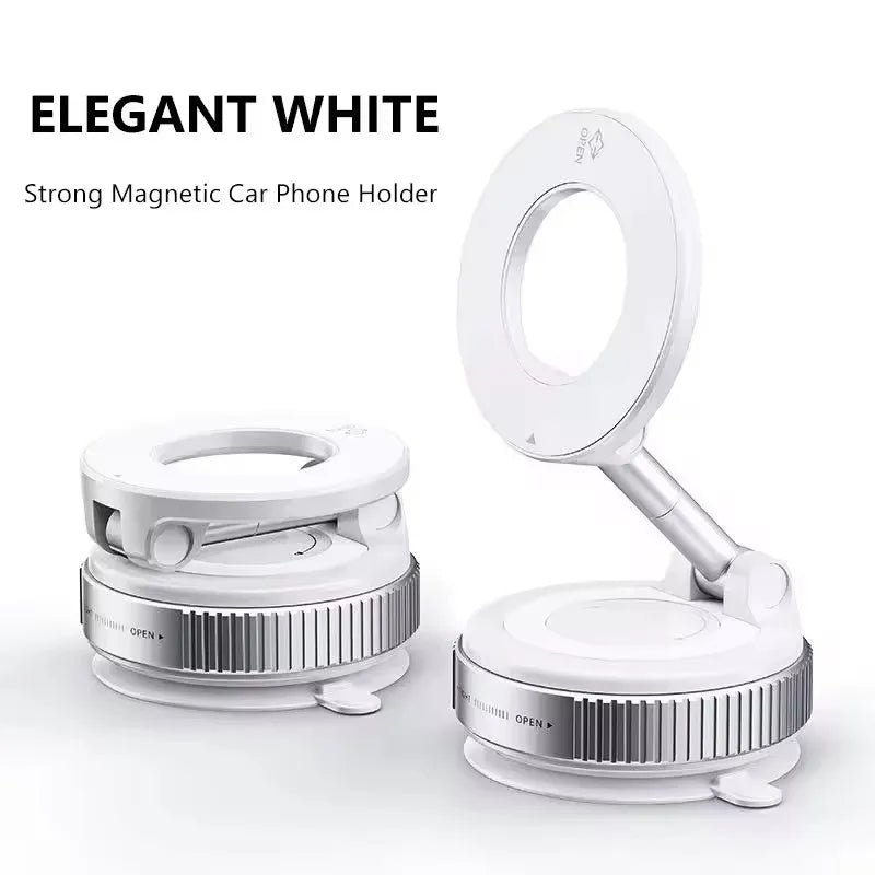 Magnetic Car Phone Holder 360 Degree Rotation Vacuum Adsorption Strong Suction Holder for Mobile PhoneCar Bracket Universal 2026